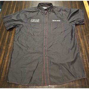 Throttle Threads Men Shopwear Strip Club Choppers Talent Scout Black Shirt L